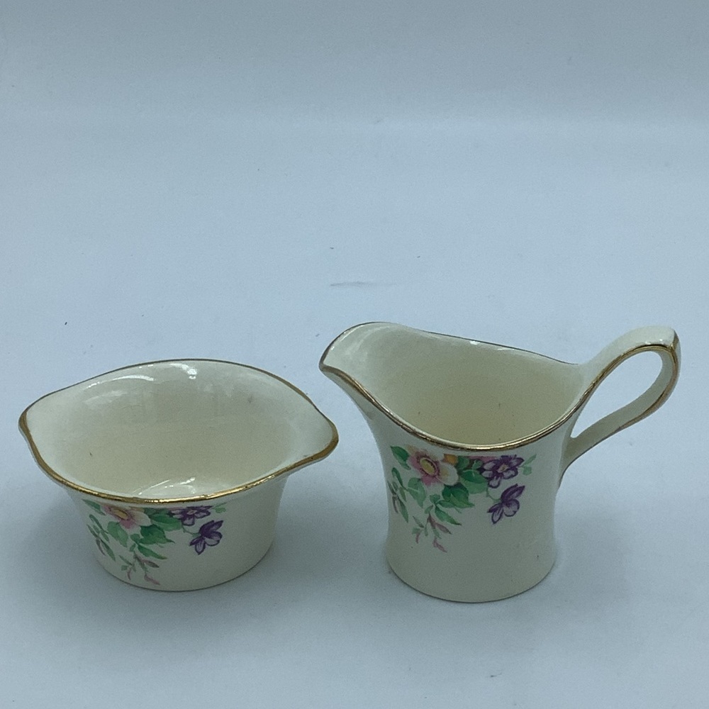 Royal Winton England Miniature Creamer and Sugar